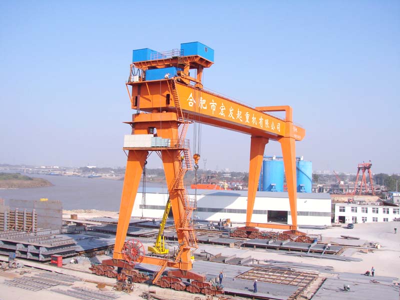 造船行業100MG雙梁門式起重機